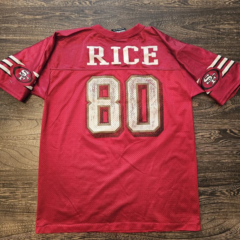 Vintage Jerry Rice San Francisco 49ers NFL Football Jersey Boys Youth Large